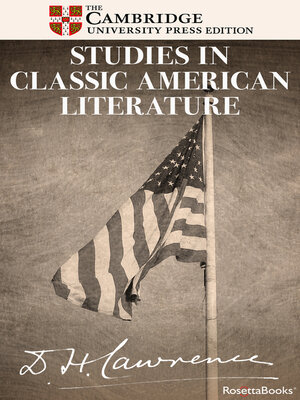 Studies in Classic American Literature - ebook